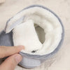 Silver Blue Baby Comfortable Corduroy Warm Shoes SH7131C