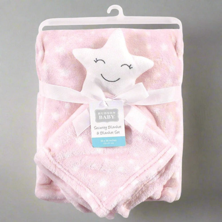 HB Plush Blanket with Security Blanket, Star Girl TB6519A