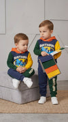 Batman Design Baby Hoodie & Trouser Set - Soft Fleece Stuff, Machine Washable - Perfect for Winter, Perfect for Outdoor TS6419D