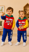 Tom and Jerry Design Baby Hoodie & Trouser Set - Soft Fleece Stuff, Machine Washable - Perfect for Winter, Perfect for Outdoor TS6419F