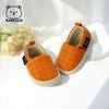 RABEISIR Baby Toddler Walking Shoes, Preppy Casual Fashion Slip-Ons, Solid Color & Geometric Pattern, Non-Slip, with Fabric Upper & EVA Insole BTS9122F