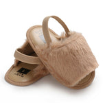 Brown Baby Fashion Fur Slippers SLP8014E