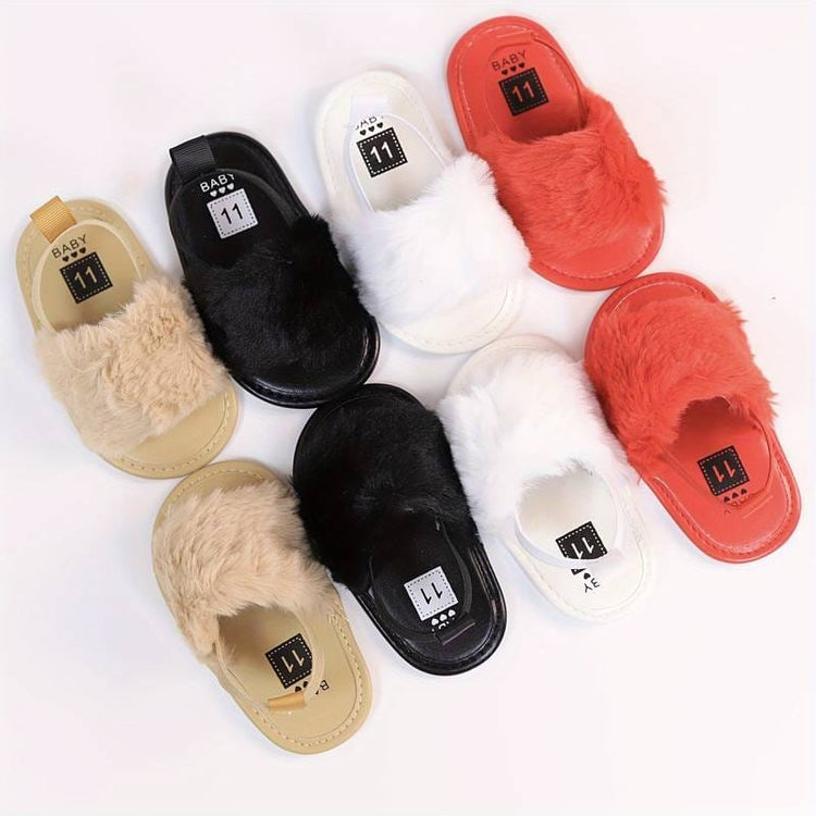 Red Fur Slipper SLP8003E