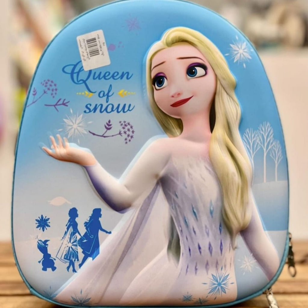 Sky Blue Queen of Snow Character Premium Quality Bag for Kids BG5521A