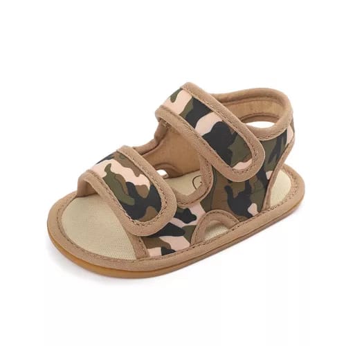 Coffee Color Camouflage Summer Cool Sandals SDL7534E