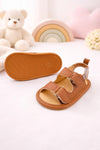 JF Brown Summer Rubber-Sole Sandals for Boys And Girls SDL7566B