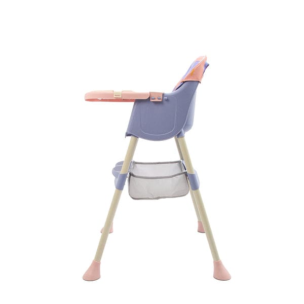 Pink Convertible Baby High Chair with Removable Tray & Adjustable Legs BCP1014B