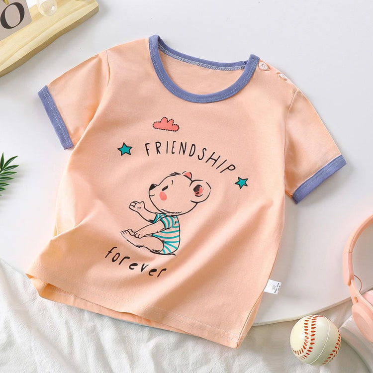 JF T. Pink Color Friendship Forever T-Shirt TP6072E