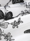 Elegant Lace-Trimmed Off-Shoulder Dress for Girls - Butterfly Embroidery, Tulle Skirt, Perfect for Birthdays & Parties, Summer Fashion, Party Dress FD6112B