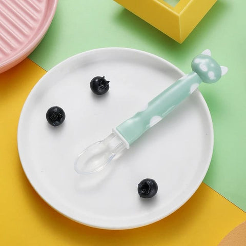 Green Color Babay Soft Silicone Spoon FS111D