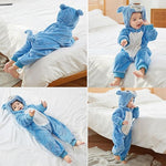 Sky Blue Winter Baby Rompers Animal Jumpsuit  Body Suit BS6026