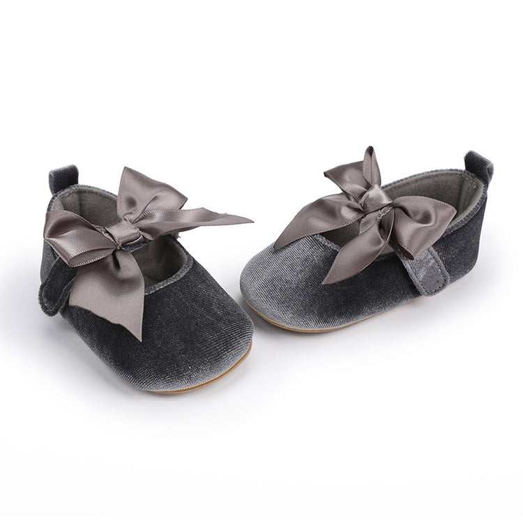 Gray Fashionable Baby Girl's Shoes SH7142C