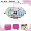 Pink & Light Gray Diaper Backpack BG5515D
