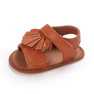 Girls Summe Soft Sole Brown Sandals SDL7531