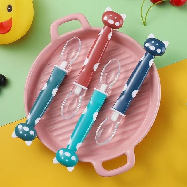 Green Color Babay Soft Silicone Spoon FS111D