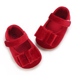 Red Princess Bow Tie Baby Girl Toddler Shoes SH7123B