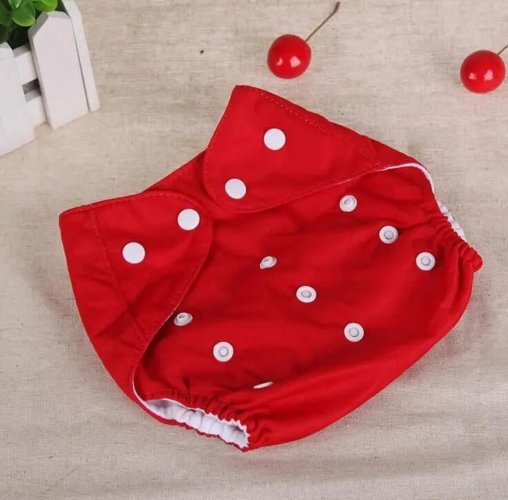 Red Reusable Baby Infant Nappy Cloth Diaper BCP1016G