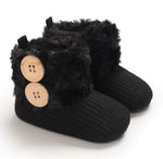 Black Cute Comfortable Baby Warm Shoes SH7132E