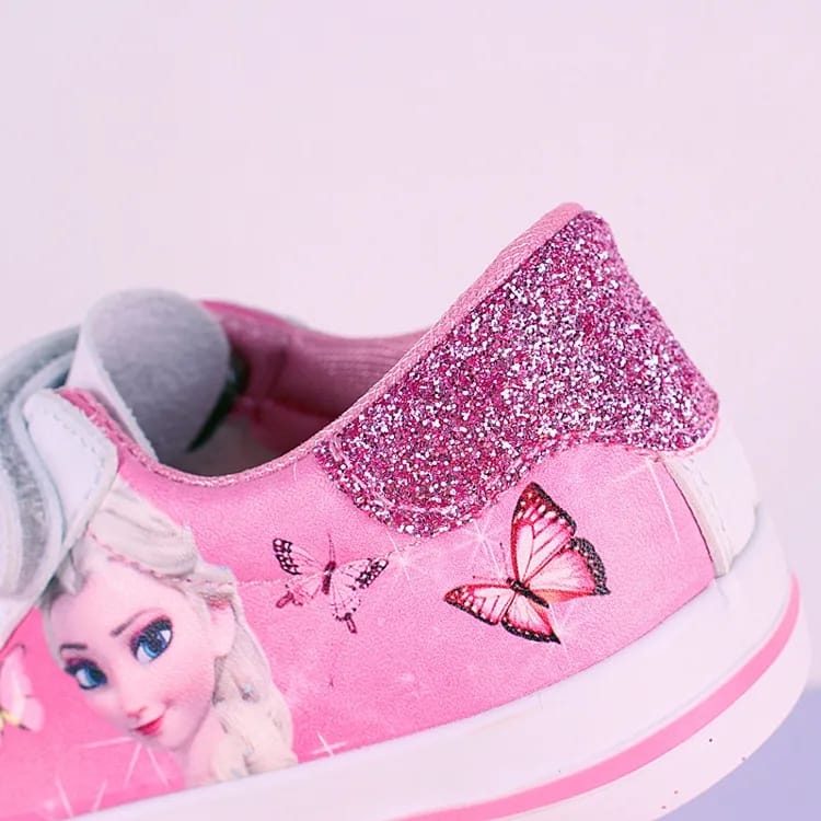 White with Barbie Print Sneaker Shoes SH7044B