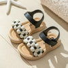New Fashion Black Soft Soled Baby Girls Summer Buckle Sandals SDL7580B