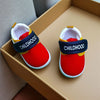 Red & Yellow Baby Boys & Girls Pu Soft Sole Bottom Walking Sneakers Toddler Rubber Sole First Walkers Infant Crib Shoes SH7168A