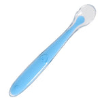 2 Pc Blue Silicone Spoons Soft and Flexible Set FS106A