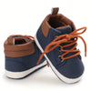 Blue Children's Baptism Booties, Kids' Sports Shoes, Breathable Soft Sole Casual Toddler Walking  Booties BTS9123D