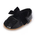 Black Baby Girls Cute Moccasins Heart Shoes SH7104B