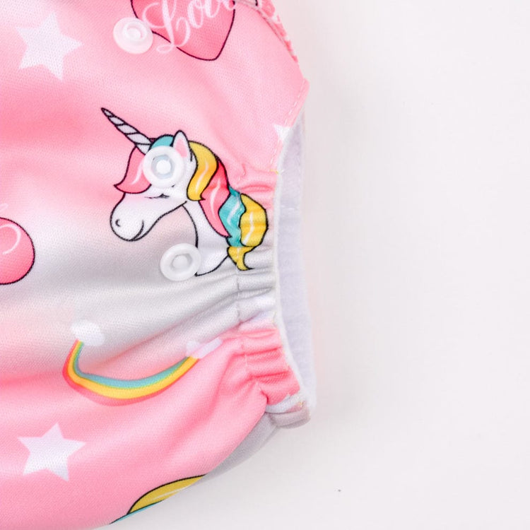 Pink Unicorn Reusable Baby Infant Nappy Cloth Diaper BCP1017C