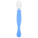 Blue Soft Silicone Spoon for 0-2 Years Old Baby Food Safe Feeding Spoons 2 Pc Set FS107A