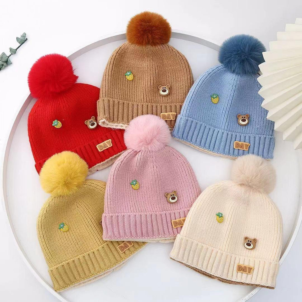 Baby Knitted Warm Winter Wool Cap (6 Months -3 Years) CP5081