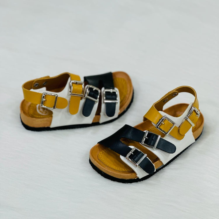 Boys Yellow & Black Sandals SDL7523A