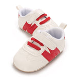 White & Red Baby Shoes SH7120C