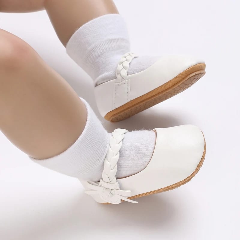 Baby Girls White Classic Bowknot Shoes SH7099B