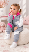 Pink Baby Girl Hoodie & Trouser Set - Soft Fleece Stuff, Machine Washable - Perfect for Winter, Perfect for Outdoor TS6419L