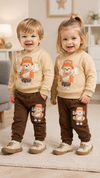 Bear Design Baby Hoodie & Trouser Set - Soft Fleece Stuff, Machine Washable - Perfect for Winter, Perfect for Outdoor TS6419K