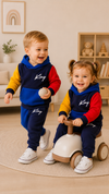 King Design Baby Hoodie & Trouser Set - Soft Fleece Stuff, Machine Washable - Perfect for Winter, Perfect for Outdoor TS6419E