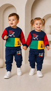 Tom and Jerry Design Baby Hoodie & Trouser Set - Soft Fleece Stuff, Machine Washable - Perfect for Winter, Perfect for Outdoor TS6419J