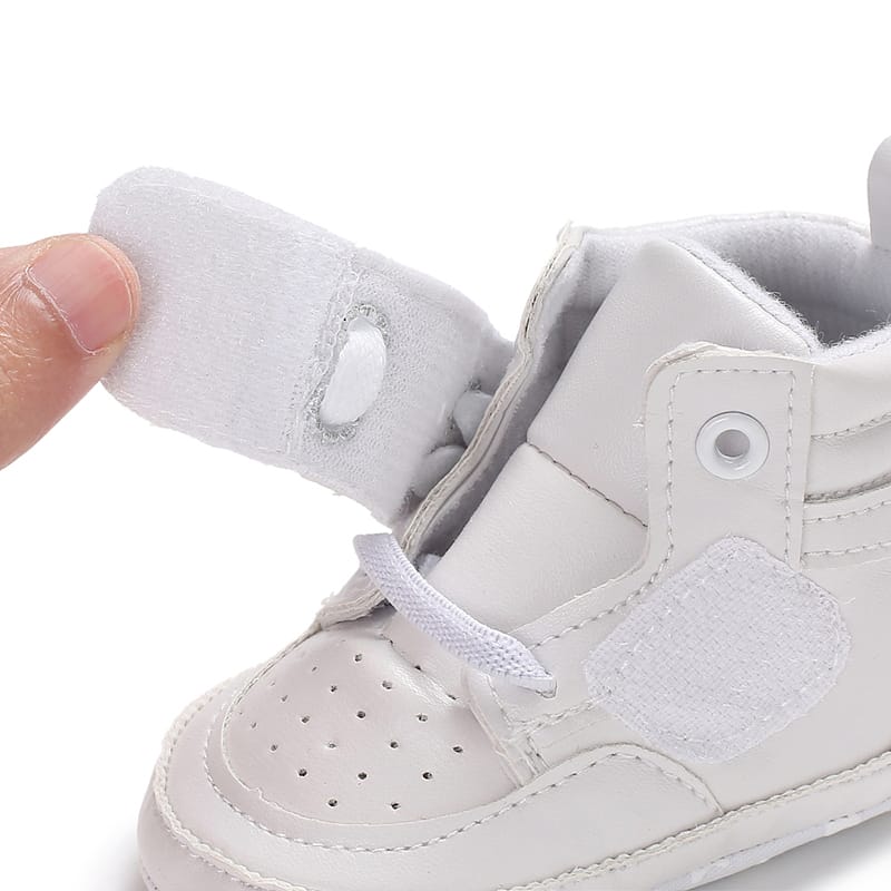 White Baby Fashion High Booties BTS9108A