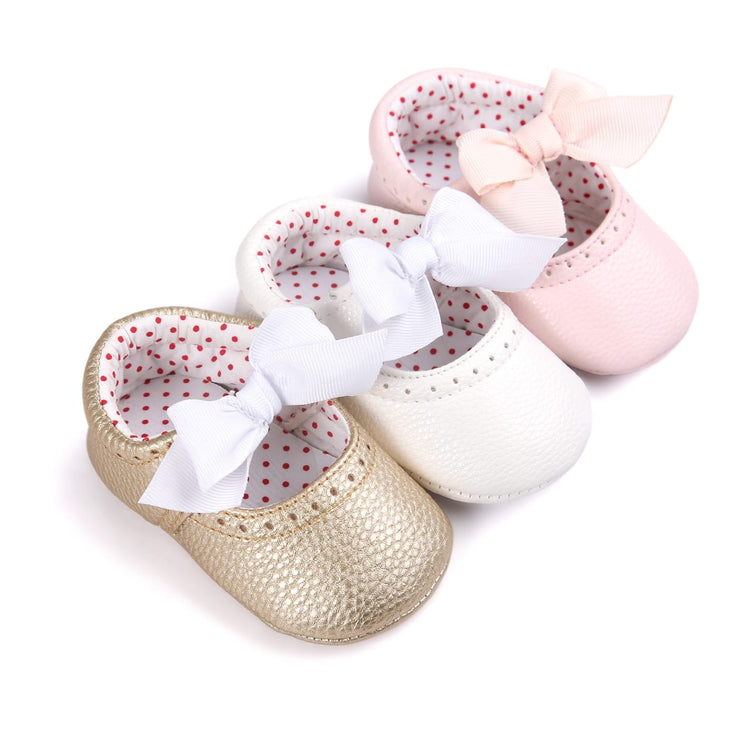 Pink Bow Booties BTS9070A