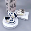 Blue Adorable Cartoon Print Soft Sole Baby Sneakers Booties BTS9120C