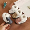 Navy Blue & White Toddlers Winter Fashionable Boys And Girls Shoes SH7155A