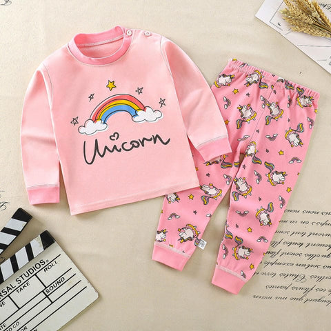 Pink Unicorn Shirt & Trouser 2 Pc Set NS6049A