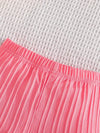 Girls' Vacation Style Fashion Shorts Set, Perfect for Outdoor FD6141G
