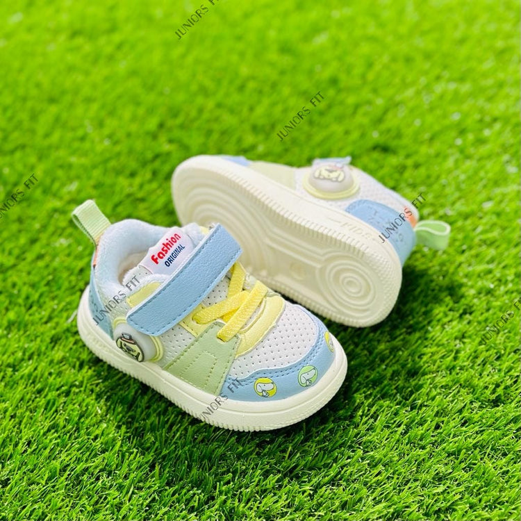 Sky Blue with Yellow Laces Shoes SH7039A