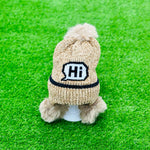 Brown Winter Warm "Hi" Wool Cap CP5005A