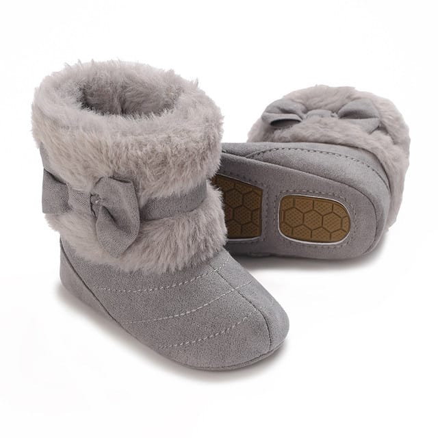 Gray Cute Comfortable Baby Warm Shoes SH7148A