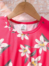 Charming Summer Floral Print Princess Dress for Girls - Soft & Breathable Tulle with Ruffle Sleeves FD6110G