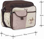 Brown Baby Diaper Bag Maternity Nappy Bag Waterproof Travel Stroller Bag BG5555A