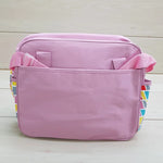 Pink Baby Sky Lion Printed - Diaper Bag with Front Pocket Diaper Travel Bag BG5528B